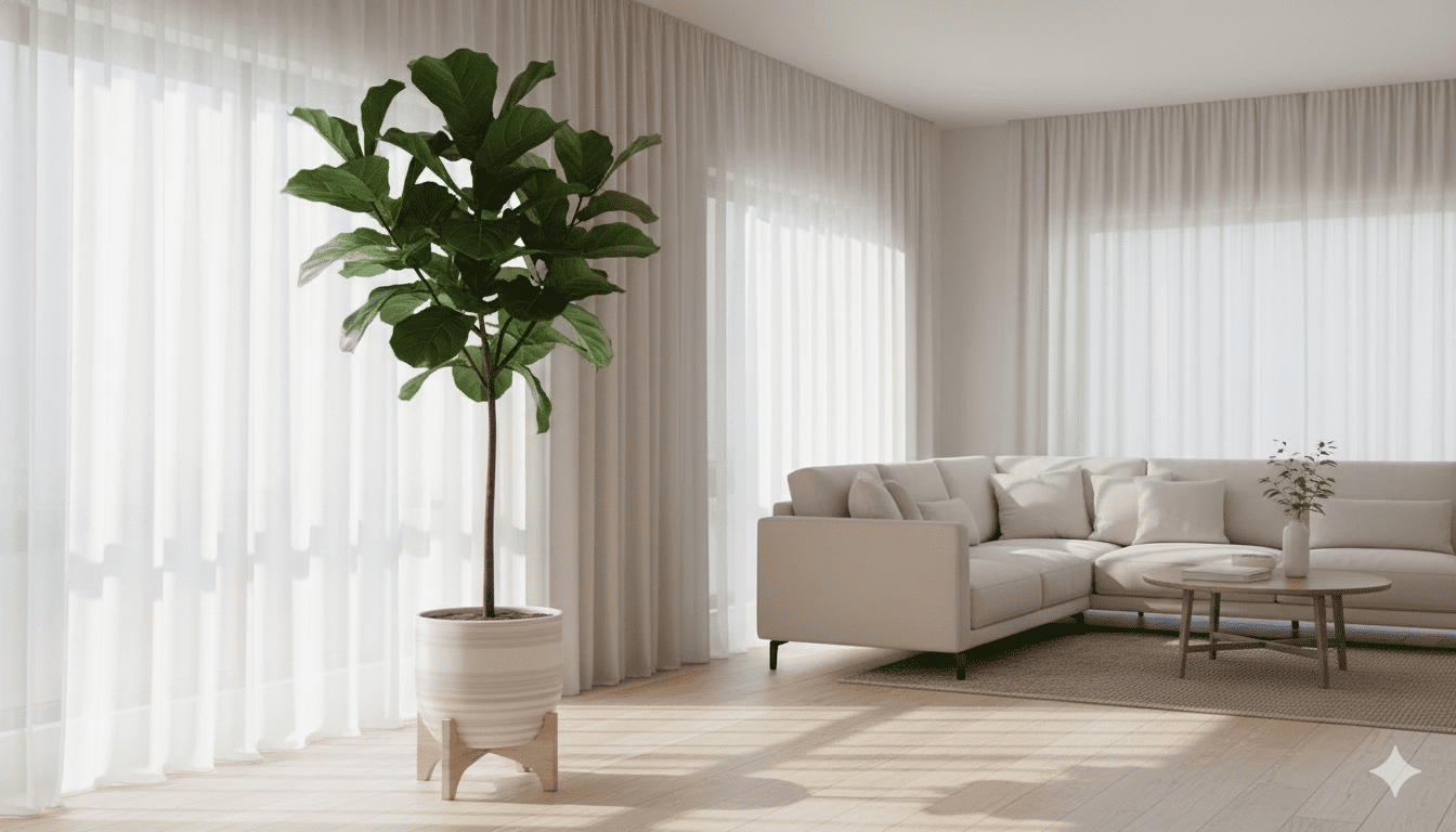 Fiddle Leaf Fig tree indoor