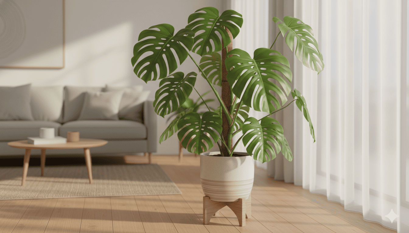 Monstera Deliciosa large leaf plant